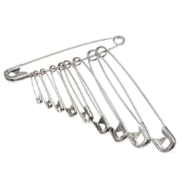 100Pcs Silver Tone Safety Pins Stainless Steel Brooch Jewelry Small Safety Pins Brooch Craft for DIY Sewing Tools Accessories