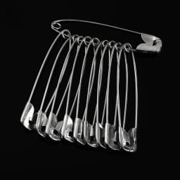 100Pcs Silver Tone Safety Pins Stainless Steel Brooch Jewelry Small Safety Pins Brooch Craft for DIY Sewing Tools Accessories