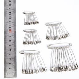 100Pcs Silver Tone Safety Pins Stainless Steel Brooch Jewelry Small Safety Pins Brooch Craft for DIY Sewing Tools Accessories