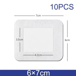 10pcs Sterile Dressing Waterproof Breathable Cushion Adhesive Plaster Wound Hemostasis Sticker First Aid Bandage Emergency Kit