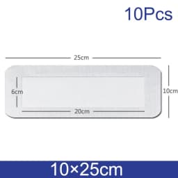 10pcs Sterile Dressing Waterproof Breathable Cushion Adhesive Plaster Wound Hemostasis Sticker First Aid Bandage Emergency Kit
