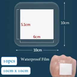 10pcs Sterile Dressing Waterproof Breathable Cushion Adhesive Plaster Wound Hemostasis Sticker First Aid Bandage Emergency Kit
