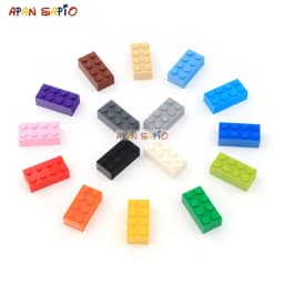 200pcs 2x4 Dot DIY Building Blocks Thick Figures Bricks Educational Creative Size Compatible With 3001 Plastic Toys for Children