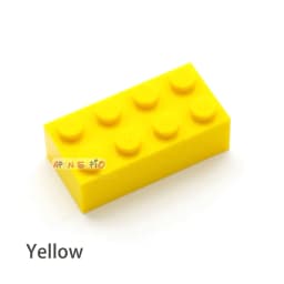 200pcs 2x4 Dot DIY Building Blocks Thick Figures Bricks Educational Creative Size Compatible With 3001 Plastic Toys for Children