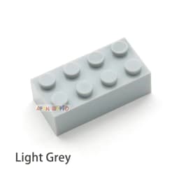 200pcs 2x4 Dot DIY Building Blocks Thick Figures Bricks Educational Creative Size Compatible With 3001 Plastic Toys for Children