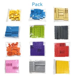 200pcs 2x4 Dot DIY Building Blocks Thick Figures Bricks Educational Creative Size Compatible With 3001 Plastic Toys for Children