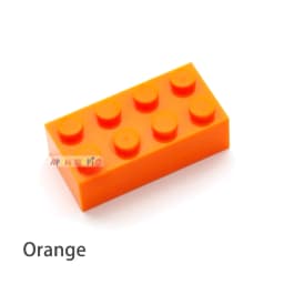 200pcs 2x4 Dot DIY Building Blocks Thick Figures Bricks Educational Creative Size Compatible With 3001 Plastic Toys for Children