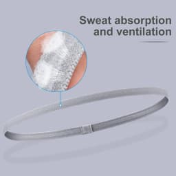4 Pcs Thick Non-Slip Elastic Sport Headbands Women Men Yoga Hair Bands Girls Anti-slip Elastic Workout Sweatband Sport Hairband
