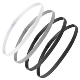 4 Pcs Thick Non-Slip Elastic Sport Headbands Women Men Yoga Hair Bands Girls Anti-slip Elastic Workout Sweatband Sport Hairband