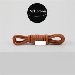 1Pair Waxed Cotton Round Shoe laces Coloured Leather Shoes lace Waterproof ShoeLaces Men Boots Shoelace Shoestring