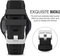 20MM 22MM Silicone Strap for Samsung Galaxy Watch 4 5 6 7 44mm 40mm 5 Pro Classic 42 46mm 43 47mm Band Active 2 Gear S3 Bracelet