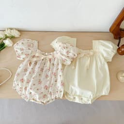 Baby Clothing Summer Newborn Clothing Floral Romper TGie Jumpsuits Short Sleeve Sunsuits 0-2Y Infant Rompers