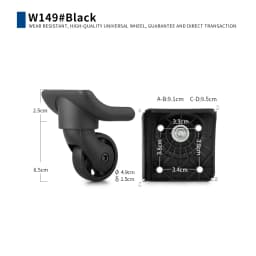 Suitable for Samsonite Luggage Wheel Accessories Trolley Case Suitcase Maintenance Replacement Shock-Absorbing Universal Wheel