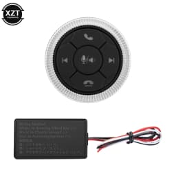 Universal Wireless Bluetooth-compatible Car Steering Wheel Remote Control GPS Smart Button Key Volume Controller Phone Handsfree