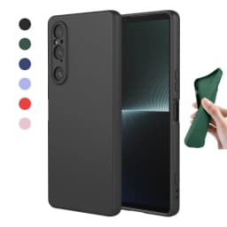NewFlexibleLiquidSiliconeCaseForSonyXperia1VI10V5ProtectiveCoverBumperFundasCoqueCapaShell