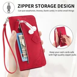 S25 S24 S23 Ultra S 26 S20 FE 5G Flip Case Zipper Card Texture Book Cover for Samsung Galaxy S21 Plus S22 S26 Ultra S 25 24 Capa