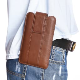 Real Genuine Leather Case Mobile Phone Bag HandBag Belt Clip Waist Holder For iPhone Samsung Xiaomi 7 Pro Men Hand Holster Pouch