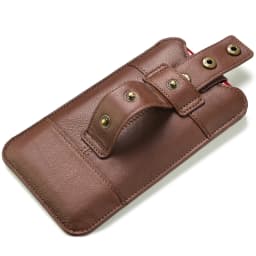 Real Genuine Leather Case Mobile Phone Bag HandBag Belt Clip Waist Holder For iPhone Samsung Xiaomi 7 Pro Men Hand Holster Pouch