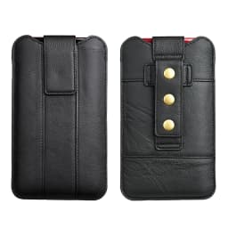 Real Genuine Leather Case Mobile Phone Bag HandBag Belt Clip Waist Holder For iPhone Samsung Xiaomi 7 Pro Men Hand Holster Pouch