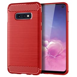 For Case Samsung Galaxy S10E Cover For Samsung S10E Coque Carbon Fibre Shockproof Bumper Soft TPU Case For Samsung S10E Fundas