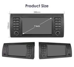 Hizpo 7" Android 13 Car Radio for BMW 5 Series E39 X5 E53 M5 Multimedia Android Auto Wireless Carplay 2din Autoradio 8Core 7862