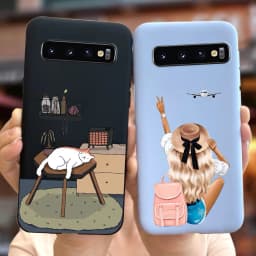 For Samsung Galaxy S10 S10e S10+ Case Cute Fashion Cartoon Cover Soft TPU Phone Case For Samsung S10 Plus S 10 Galaxy S10e Shell