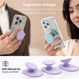 Popping NEW Magnetic Silicone Phone Grip Holder Socket More Comfortably Finger Stand for iPhone 15 14 Magnetic Holder Grip Tok