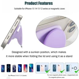 Popping NEW Magnetic Silicone Phone Grip Holder Socket More Comfortably Finger Stand for iPhone 15 14 Magnetic Holder Grip Tok