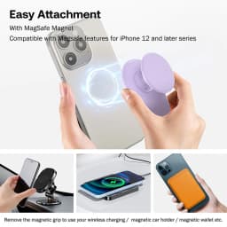 Popping NEW Magnetic Silicone Phone Grip Holder Socket More Comfortably Finger Stand for iPhone 15 14 Magnetic Holder Grip Tok