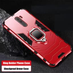 For Pocophone F1 Case For Xiaomi Pocophone F1 Case Shockproof PC+TPU Protective Armor Cover For Poco F1 Magnetic Holder Ring