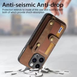 Wrist Strap Wallet with Card Holder Phone Case for IPhone 17 Air 16e 13 12 Mini 16 15 14 Plus 11 Pro Max Shockproof Cover
