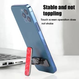 Luxury Mini Phone Holder Metal Folding Phone Stand Invisible 360° Rotate Mobile Phone Kickstand Holder Desk Phones Bracket Mount