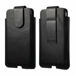 Cow Genuine Leather Phone Belt Clip Case For iPhone 17 16 15 14 13 12 11 Pro Max XS X 7 8 Plus Men Waist Bag Holster Pouch Cover