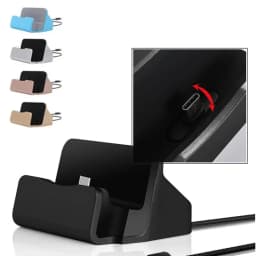 Type C USB Dock Charger Phone Holder for IPhone 15 14 13 12 11 Pro Max Samsung S24 S23 Cradle Dock Station Stand Charging Stand