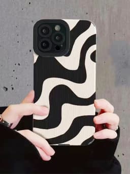 Fashion Zebra Art David Snake Silicone Case For iPhone 16 11 12 13 14 15 Pro Max Mini Plus 17 Air Soft Shockproof Leather Cover