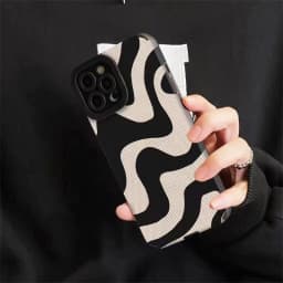 Fashion Zebra Art David Snake Silicone Case For iPhone 16 11 12 13 14 15 Pro Max Mini Plus 17 Air Soft Shockproof Leather Cover
