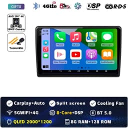 Android 16 Carplay Auto For Iveco Daily 2006-2018 Car Radio Multimedia Video Player 5G Wifi GPS Navigation Head Unit