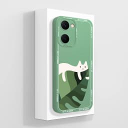Case For Vivo Y03 4G Fun Panda Full Coverage Bumper Soft Liquid Silicone Funda For Vivo Y 03 Model V2332 Phone Back Covers Coque