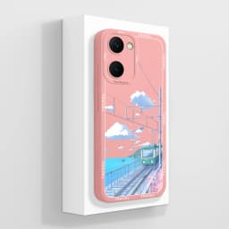 Case For Vivo Y03 4G Fun Panda Full Coverage Bumper Soft Liquid Silicone Funda For Vivo Y 03 Model V2332 Phone Back Covers Coque