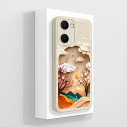 Case For Vivo Y03 4G Fun Panda Full Coverage Bumper Soft Liquid Silicone Funda For Vivo Y 03 Model V2332 Phone Back Covers Coque
