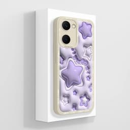 Case For Vivo Y03 4G Fun Panda Full Coverage Bumper Soft Liquid Silicone Funda For Vivo Y 03 Model V2332 Phone Back Covers Coque