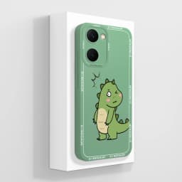 Case For Vivo Y03 4G Fun Panda Full Coverage Bumper Soft Liquid Silicone Funda For Vivo Y 03 Model V2332 Phone Back Covers Coque