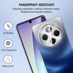 Screen Protector for Redmi 14C 6.88 inch Tempered Glass Crystal HD 9H Transparent Anti Scratch Case Friendly High Aluminum
