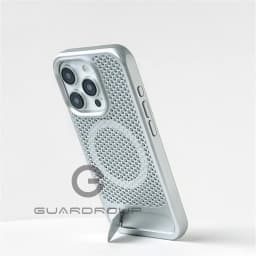 Luxury Heat Dissipation For Magsafe Case For iPhone 15 14 13 18 16 17 Pro Max Breathable Wireless Charge Stand Shockproof Cover