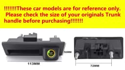 4K AHD 1920*1080P Car Back Rear Camera For VW Passat CC B6 B7 Polo Skoda Octavia Tiguan Audi A4 B8 Q3 Q5 A5 A8 S5 A3 A6 C7 A7 A1