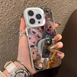 New Creative Monkey Pattern Phone Case For iPhone 18 17 16 Pro Max Air 17E 16E 15 14 13 12 11 Pro 16 Plus Shockproof Back Cover