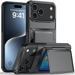Case For iPhone 17 16 15 14 13 12 11 Pro Max Plus Wallet Credit Card Holder ID Card Slot Heavy Duty Protection Shockproof Cover