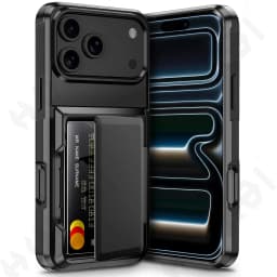 Case For iPhone 17 16 15 14 13 12 11 Pro Max Plus Wallet Credit Card Holder ID Card Slot Heavy Duty Protection Shockproof Cover