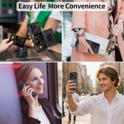Case For iPhone 17 16 15 14 13 12 11 Pro Max Plus Wallet Credit Card Holder ID Card Slot Heavy Duty Protection Shockproof Cover