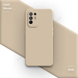 Coque Square Phone Case for OPPO Reno5 Z Reno 5Z 5G 6.43" CPH2211 Original Funda Liquid Silicone Lens Protection Soft Back Cover